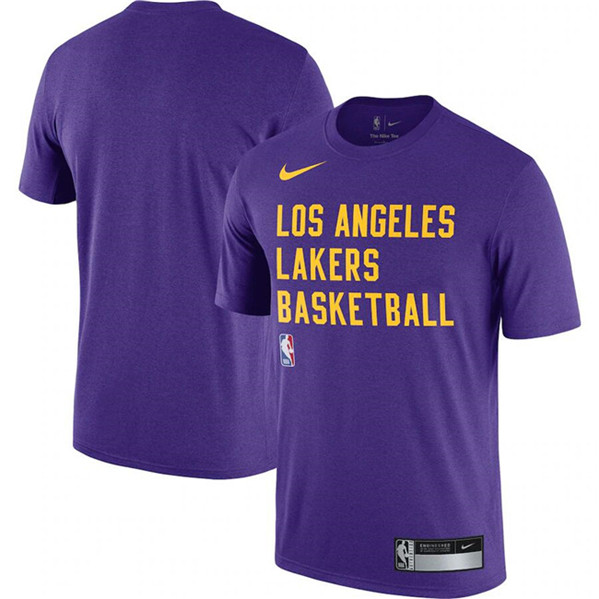 Men's Los Angeles Lakers Purple 2023/24 Sideline Legend Performance Practice T-Shirt